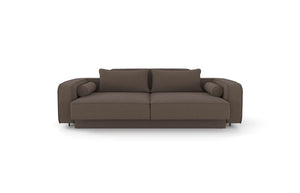 TWIN. SOFABED / brown bouclé (online lagersalg)
