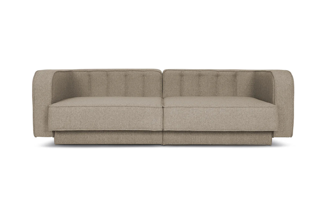 MELLIZO. 230 cm inkl. et sæt puder / beige grace (online lagersalg)