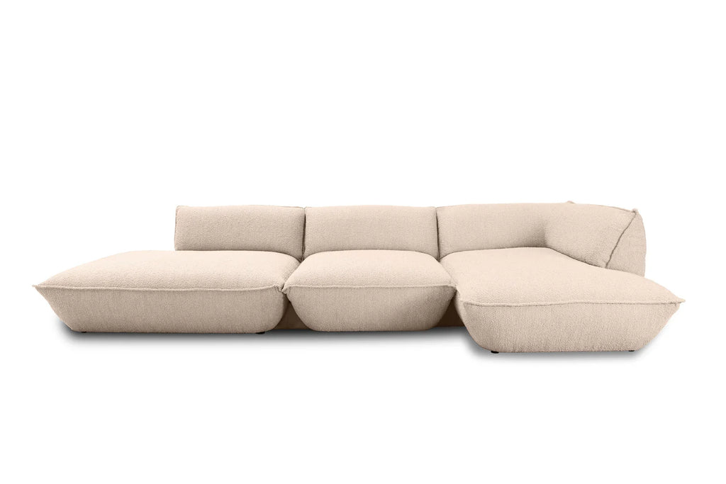 FRIDAY 3 pieces open corner, right / beige bouclé (online lagersalg)