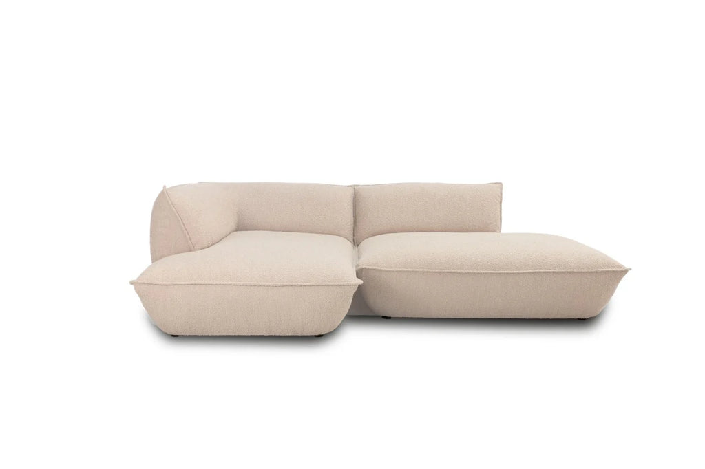 FRIDAY 2 pieces open corner, left / beige bouclé (online lagersalg)