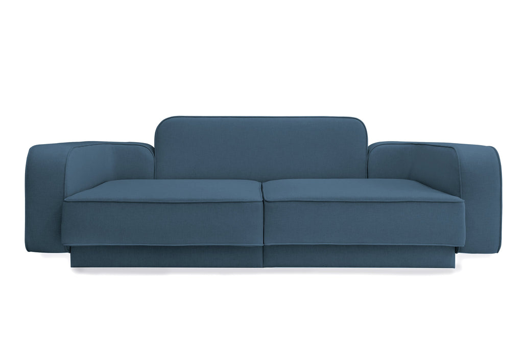 TWIN 3 personers sofa i blåt møbelstof