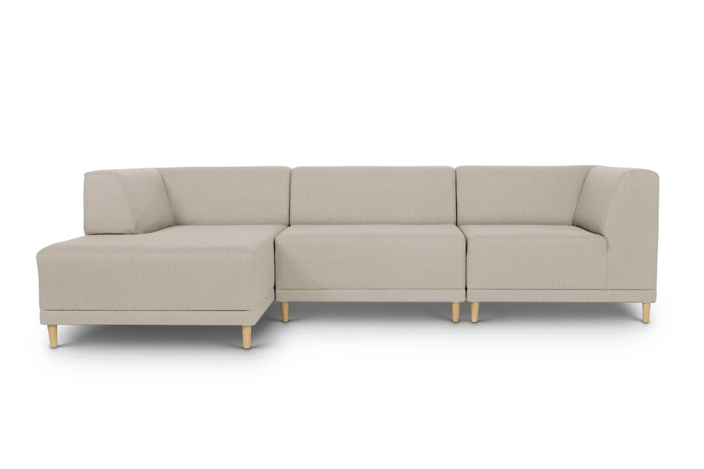 modulsofa med chaiselong. 3 personers sofa